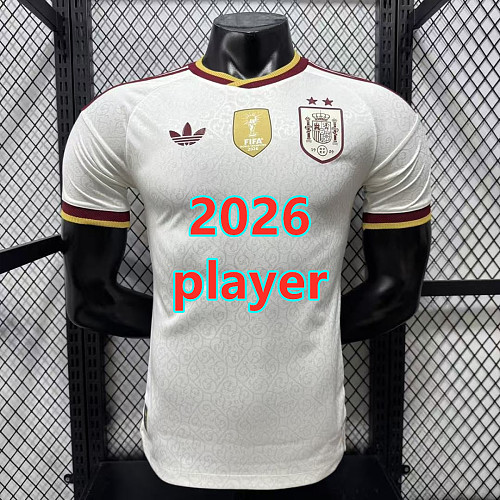 Spain Away Player With 2 Stars Jersey S-4XL 2
