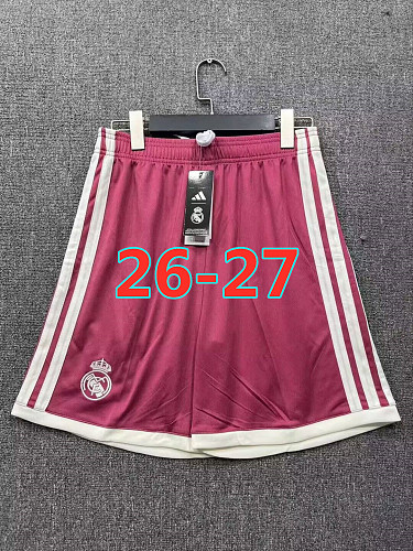 26-27 Real Madrid Third Fans Version Shorts S-2XL
