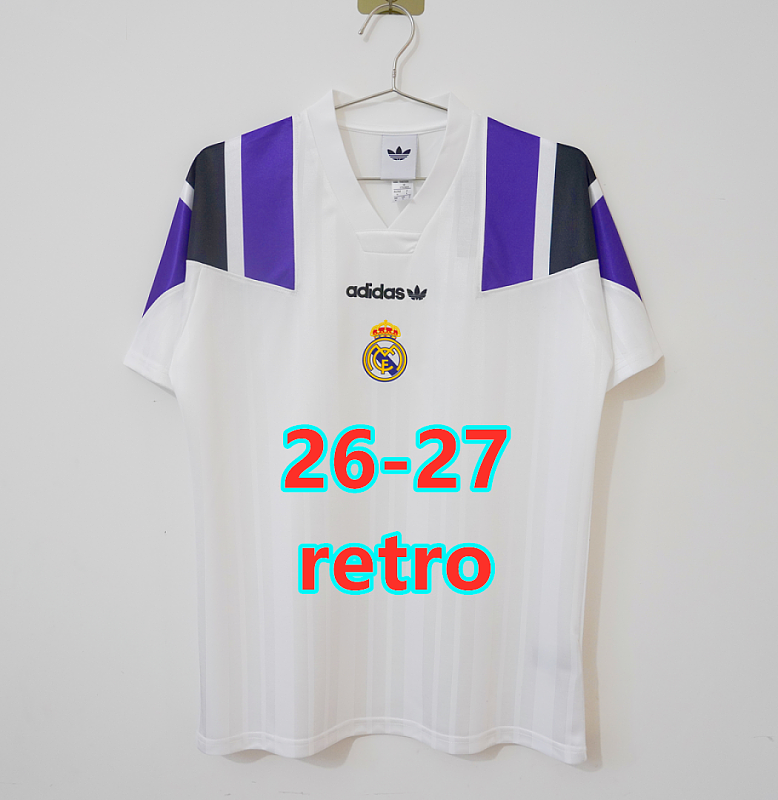 26-27 Real Madrid Retro Fans Version Jersey S-4XL
