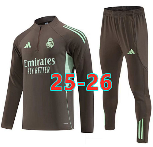 25-26 Real Madrid Long Sleeve Tracksuit S-3XL