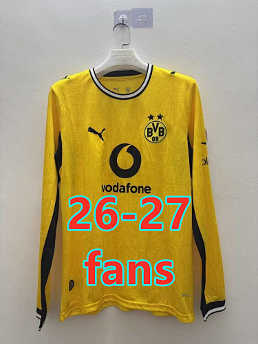 26-27 Dortmund Home Fans Long Jersey S-4XL