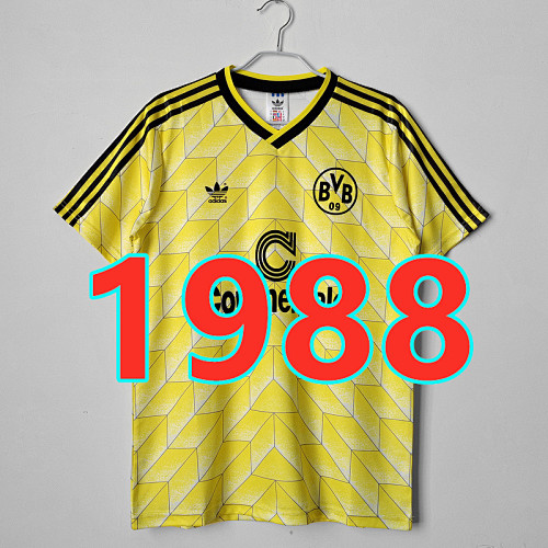 Dortmund Retro Home TopThai Quality Jersey S-2XL