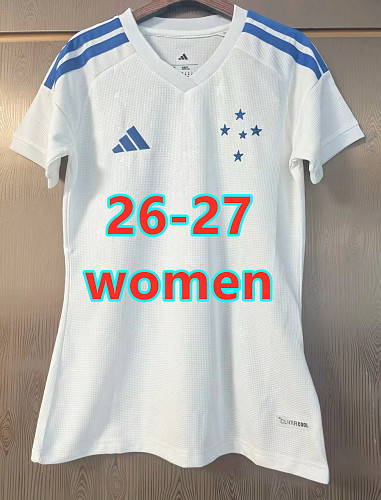 26-27 Cruzeiro Away Women Jersey S-2XL