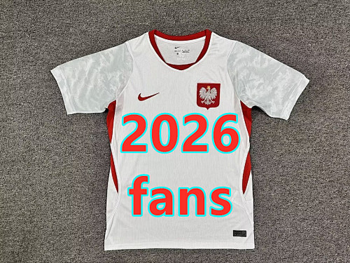 Poland Home Fans Version Jersey S-4XL