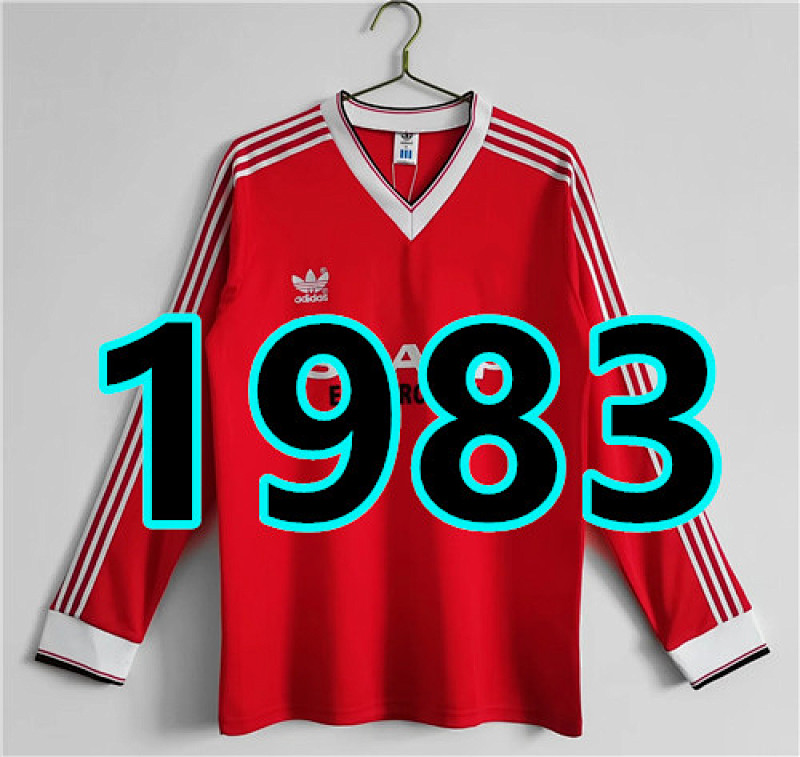 Manchester United Retro Long Sleeve Home Jersey S-2XL