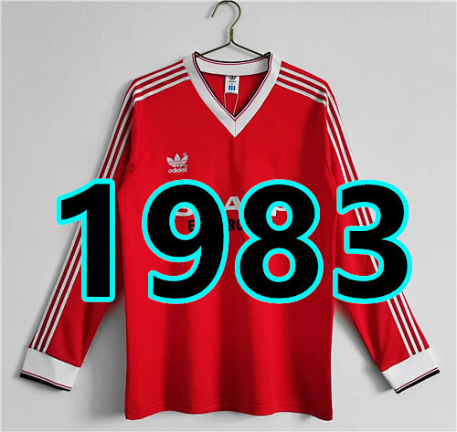 Manchester United Retro Long Sleeve Home Jersey S-2XL