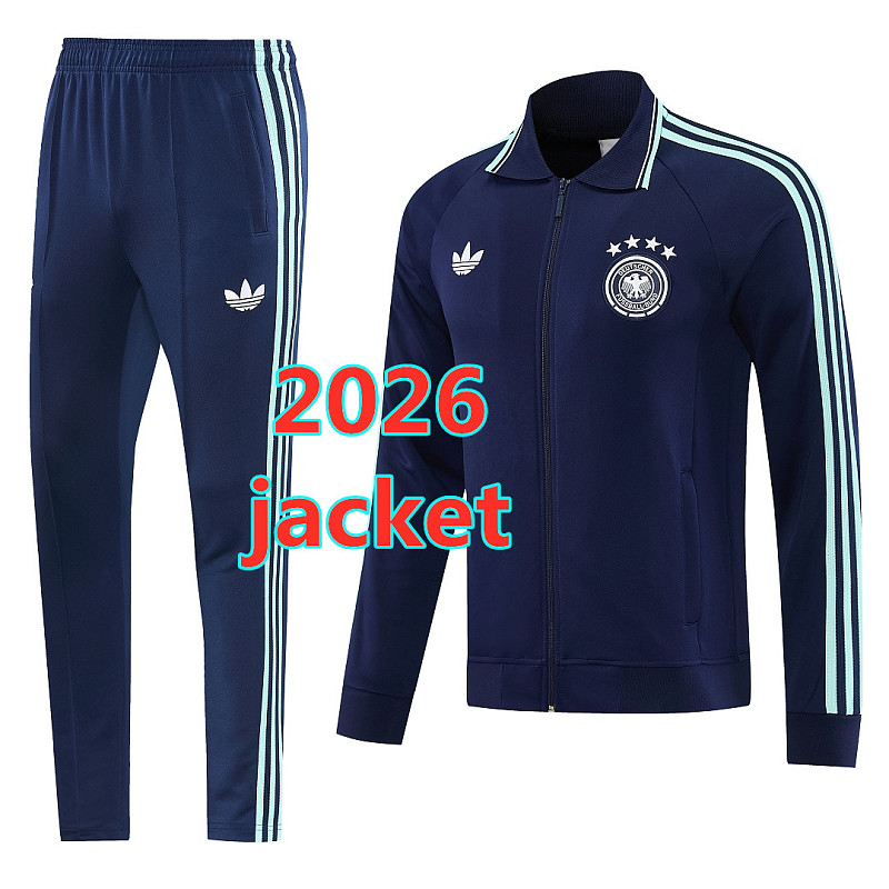 Germany Long Zipper Jacket S-2XL
