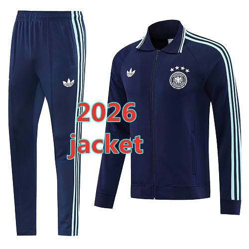 Germany Long Zipper Jacket S-2XL