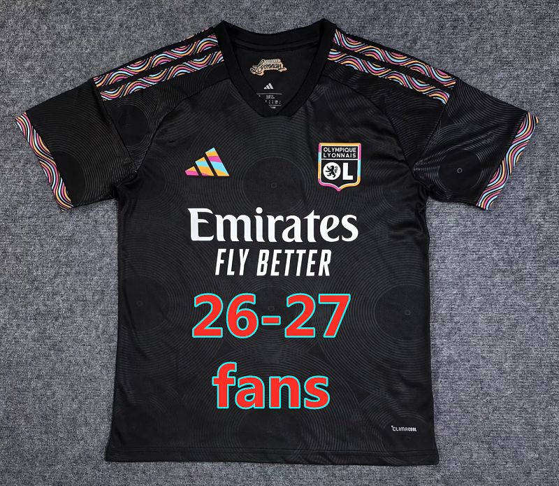 26-27 Lyonnais Third Fans Version Jersey S-2XL