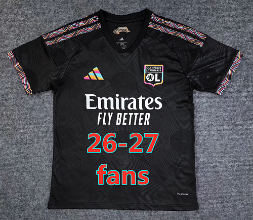 26-27 Lyonnais Third Fans Version Jersey S-2XL