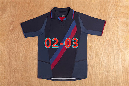 02-03 Barcelona Third Fans Version Retro Jersey S-2XL
