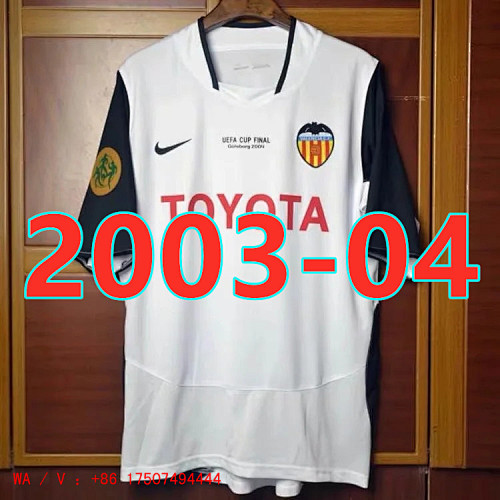 Valencia Retro TopThai Quality Jersey S-2XL