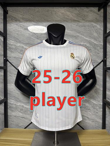 25-26 Real Madrid Retro Player Version Jersey S-2XL