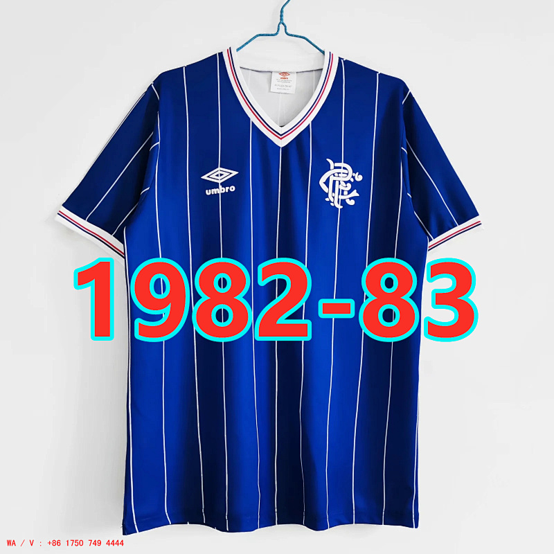 Rangers Retro TopThai Quality Home Jersey S-2XL