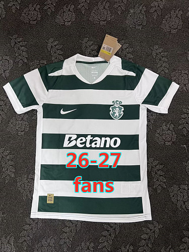 26-27 Sporting CP Home Fans Version Jersey S-4XL