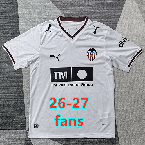 26-27 Valencia Home Fans Version Jersey S-2XL
