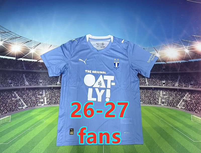 26-27 Malmo Home Fans Version Jersey S-4XL