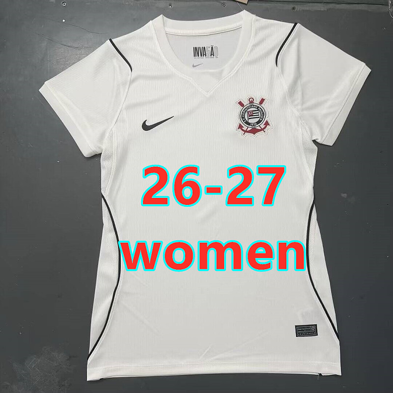26-27 Corinthians Home Women Fans Version Jersey S-4XL
