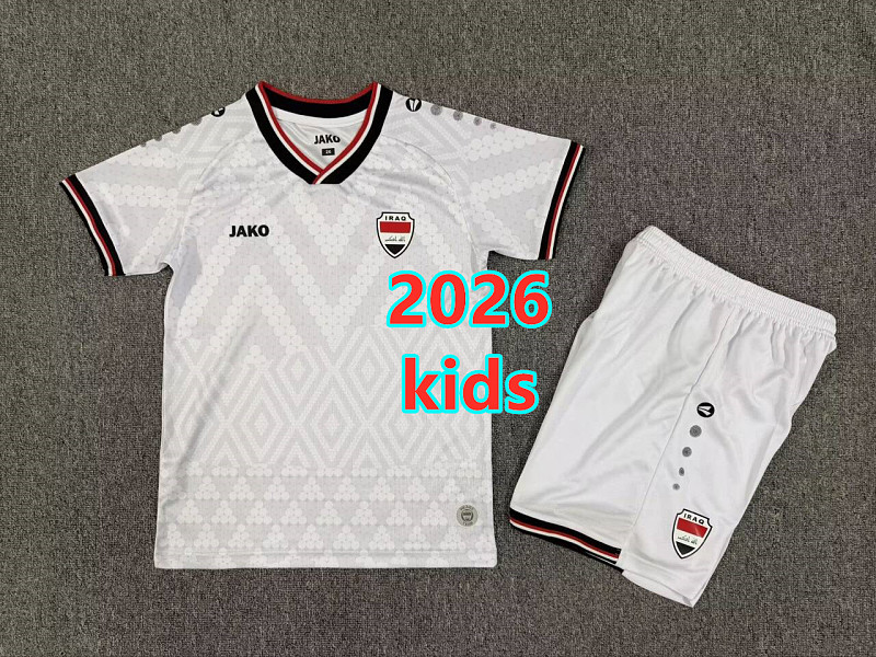 Iraq Away Kids Jersey+shorts Kit 16 -28