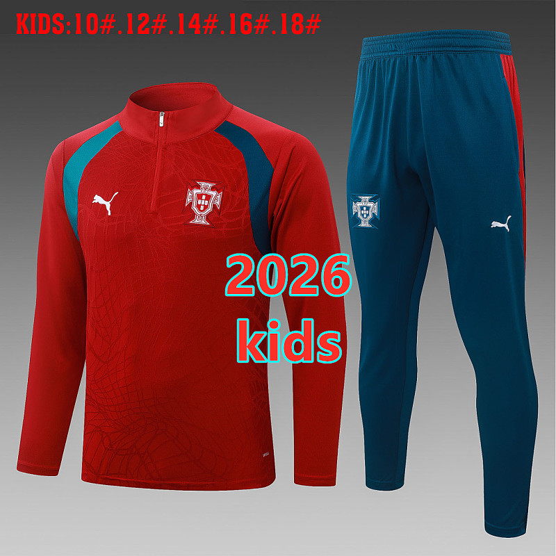 Portugal Kids Long Sleeve Tracksuit 10 -18