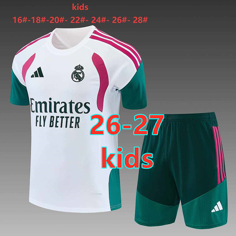 26-27 Real Madrid Kids Short Sleeve Tracksuit 16 -28