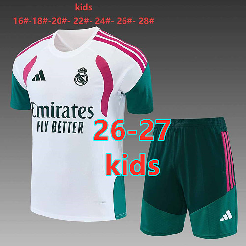 26-27 Real Madrid Kids Short Sleeve Tracksuit 16 -28