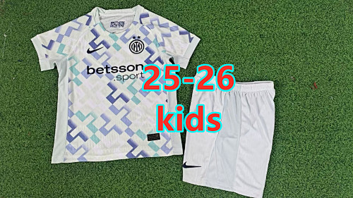 Fifa 25-26 Inter Milan Away Kids Player Jersey+shorts 16 -28