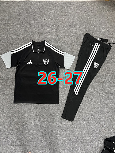26-27 Sevilla Polo Short Sleeve+pants Tracksuit Kit S-3XL Polo