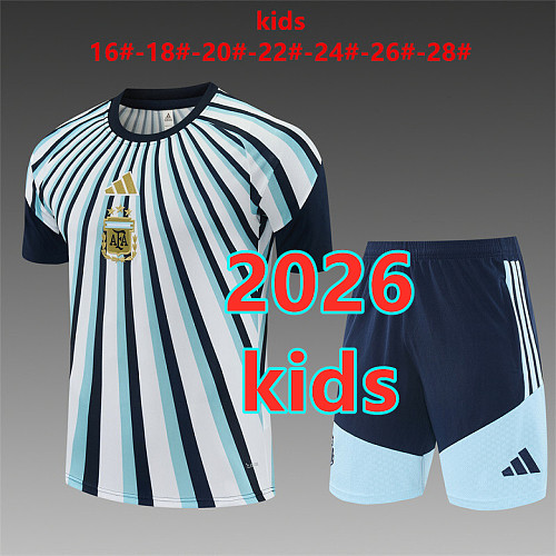 Argentina Kids Short Sleeve Tracksuit 16 -28
