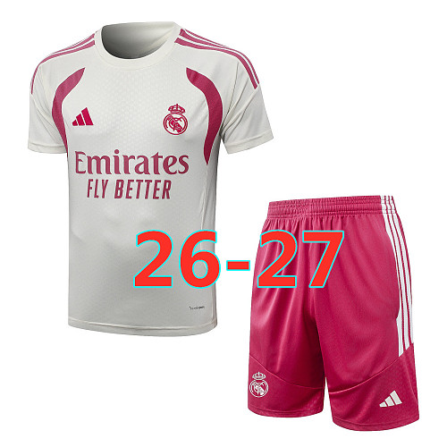 26-27 Real Madrid Short Sleeve Tracksuit S-2XL