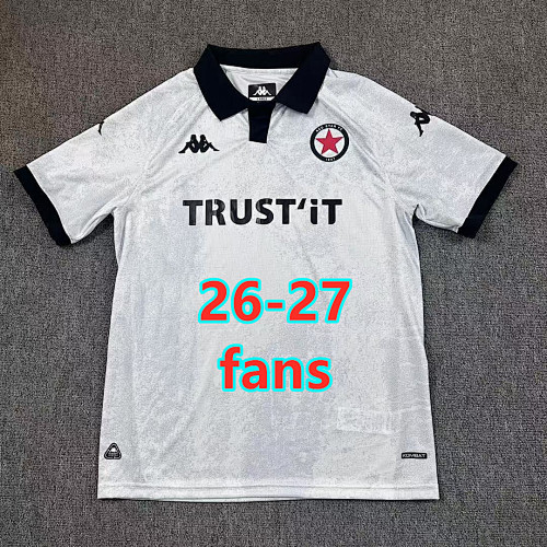 Balenciaga 26-27 Red Star Away Fans Version Jersey S-2XL