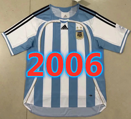 Argentina Retro S-Xxl Home Jersey