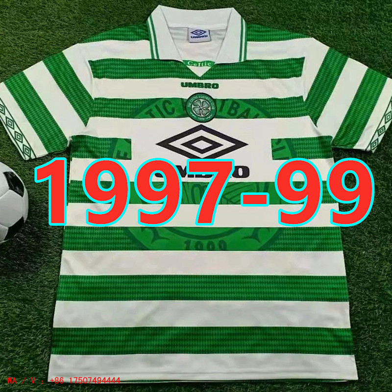 Celtic Retro Home Jersey S-2XL