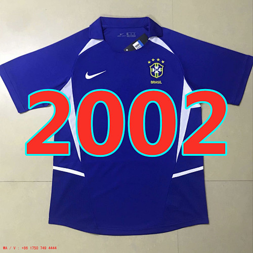 Brazil Retro TopThai Quality Away Jersey S-2XL