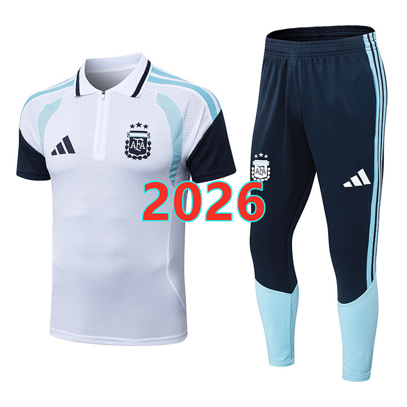 Argentina Player Short Sleeve+pants Kit S-2XL Polo