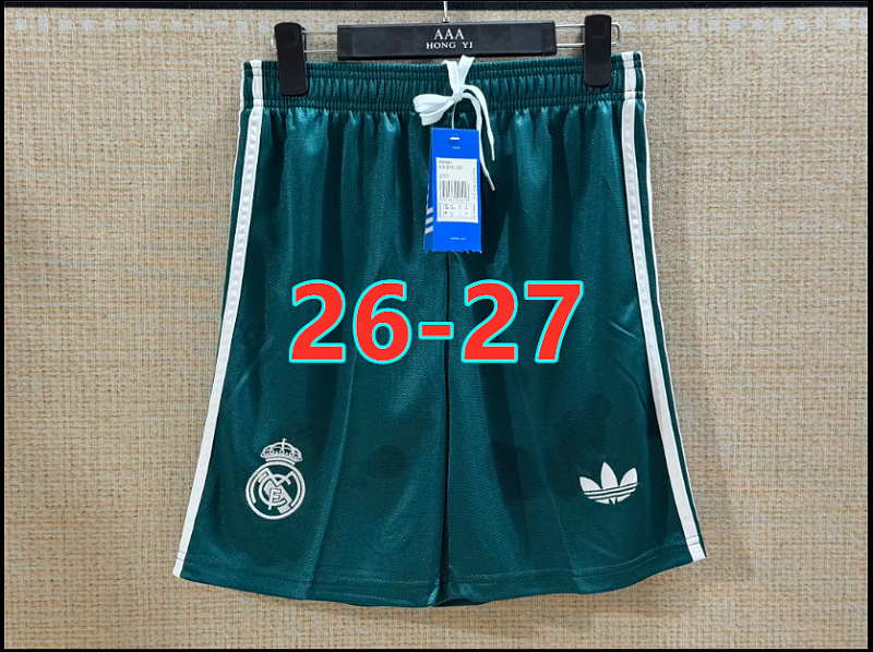 26-27 Real Madrid Away Fans Version Shorts S-2XL