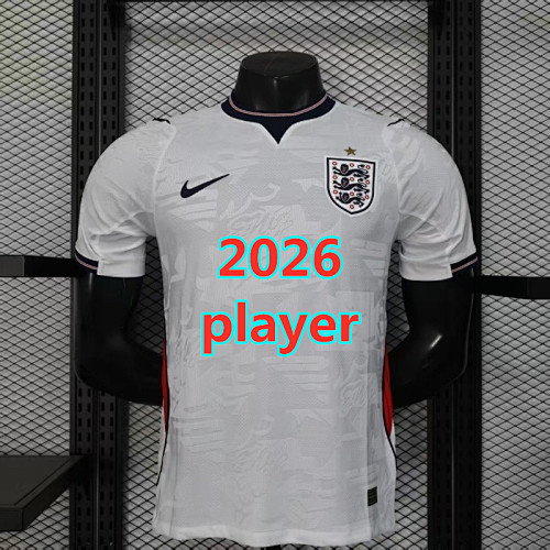 England Home Player Version Jersey S-4XL