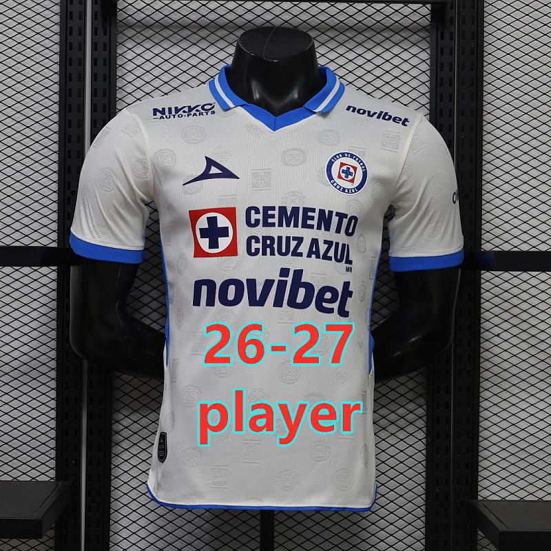 26-27 Cruz Azul Away Player Version Jersey S-4XL
