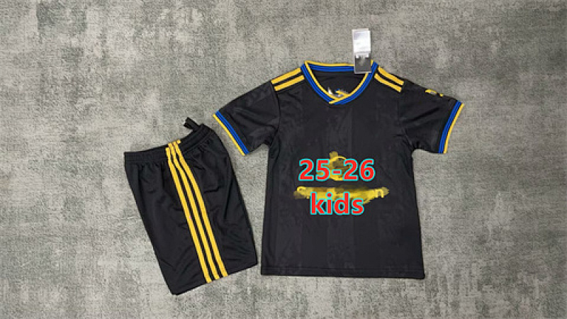 25-26 Manchester United Third Fans Kids Kit 16 -28