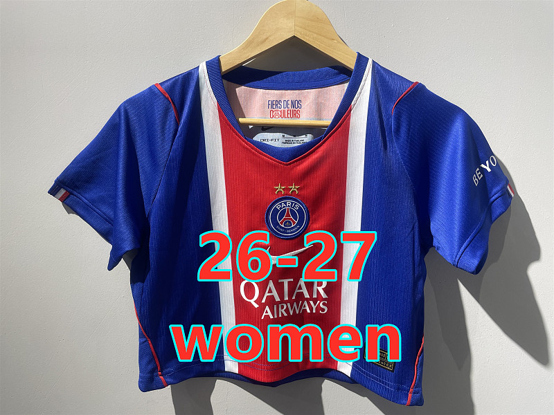 Balenciaga 26-27 Paris Psg Home Women Short Jersey S-2XL