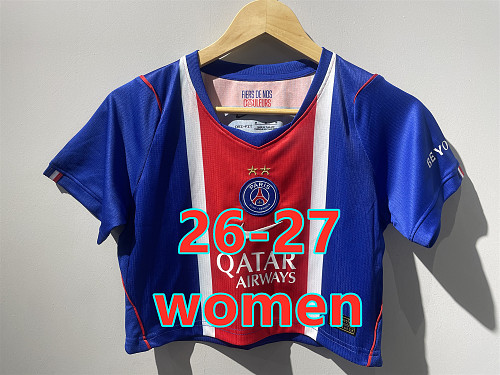 Balenciaga 26-27 Paris Psg Home Women Short Jersey S-2XL