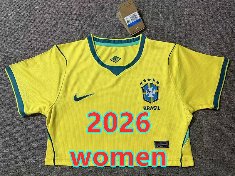 Brazil Home Women Short 32 Teams Jersey S-2XL 32