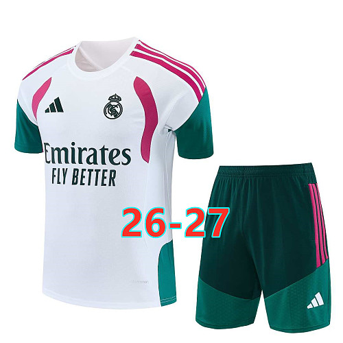 26-27 Real Madrid Short Sleeve Tracksuit S-2XL