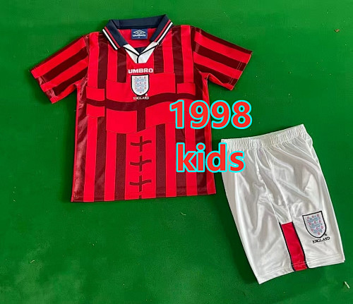 England Away Retro Kids Jersey+shorts Kit 16 -28