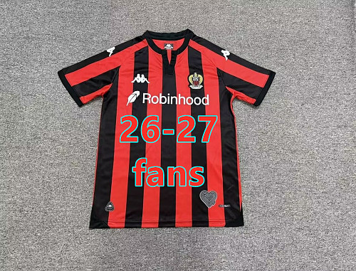 26-27 Ogc Nice Home Fans Version Jersey S-4XL
