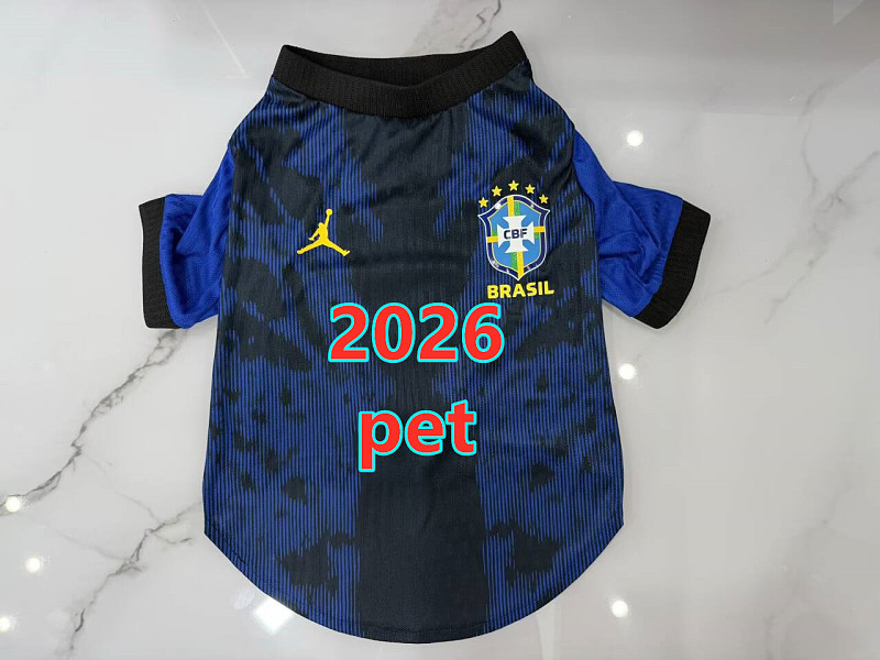 Brazil Away Pet Jersey S-2XL
