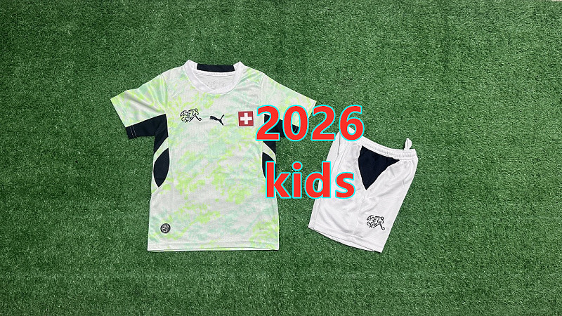 Switzerland Away Kids 32 Teams Kit 16 -28 32