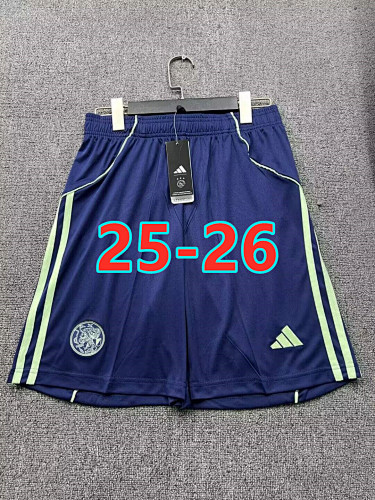 25-26 Ajax Away Fans Version Shorts S-2XL