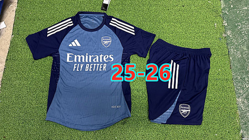 25-26 Arsenal Training Player Short Sleeve Kit S-2XL