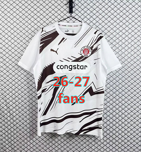 26-27 St. Pauli Away Fans Version Jersey S-4XL